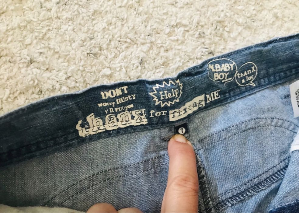 Calções de ganga azul - 7-8 anos