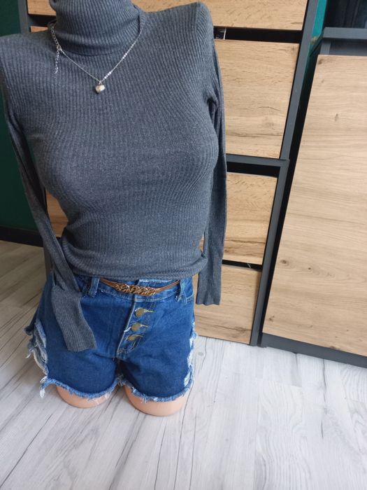 Golf prążek damski xs.