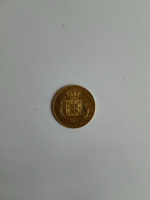 moeda em ouro 2000 reis D. Luis.
