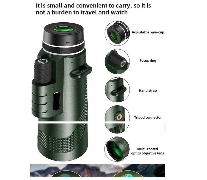 profesjonalny teleskop  lornetka noktowizor 40x60HD/nowy/zielony