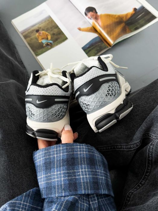 Кросівки Nike Zoom Vomero 5 White/Black/Grey premium | Кроссовки Найк жіночі чоловічі