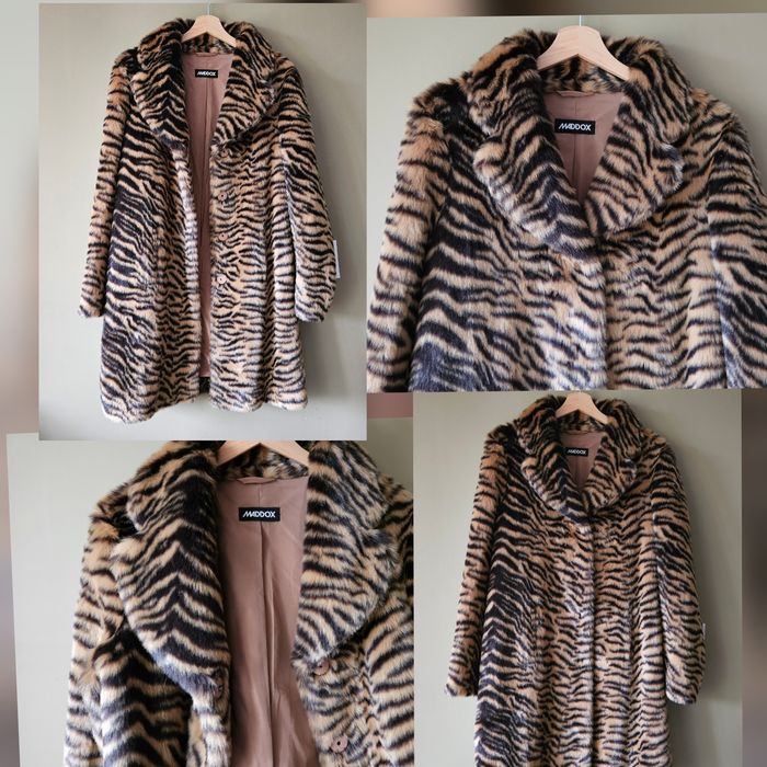 Nowy płaszcz futerko Maadox rozmiar 36-38