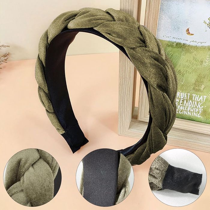 Zestaw do włosów - 2 aksamitne opaski + 2 scrunchie cz/zie