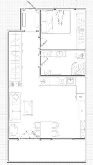 Mieszkanie 41,2m2 z tarasem, wykończone, Kielce centrum, bezpośrednio