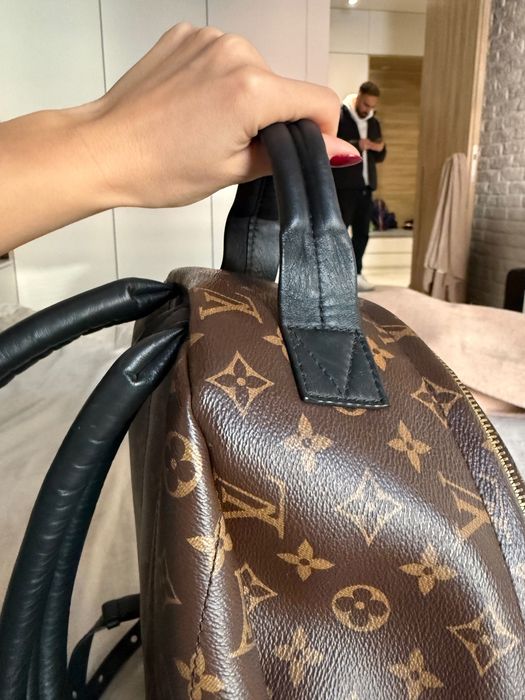 Mochila Louis Vuitton Palm Springs MM original com recibo e caixa