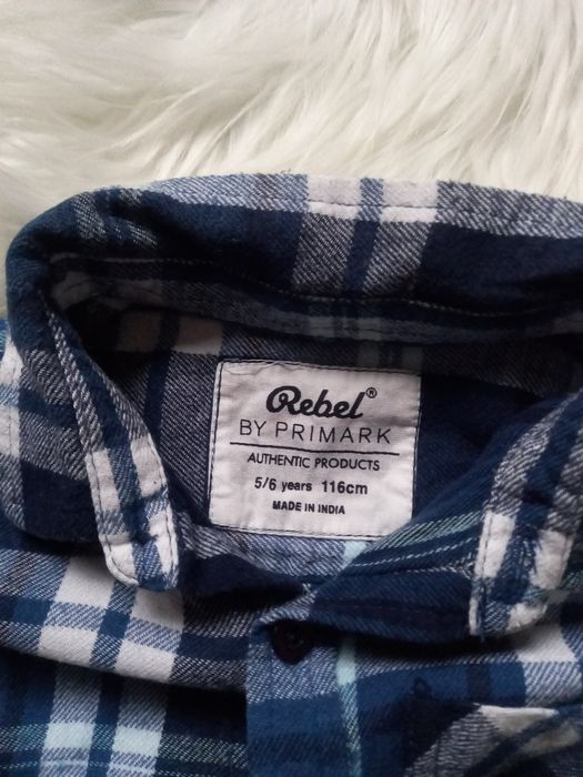 Koszula flanelowa Rebel roz 5-6 lat 116 cm kratka Brooklyn 36