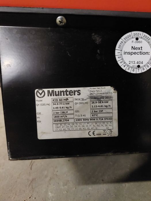 Nagrzewnica gazowa Munters KID 60 ME