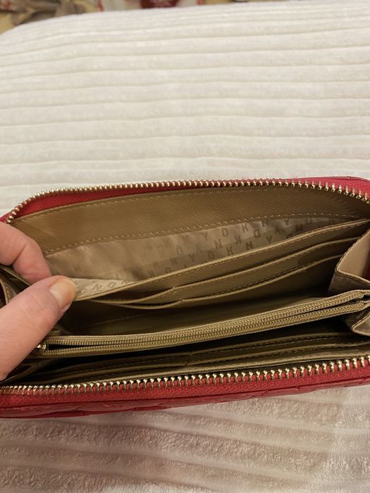 Portfel damski marki DKNY oryginalny skóra