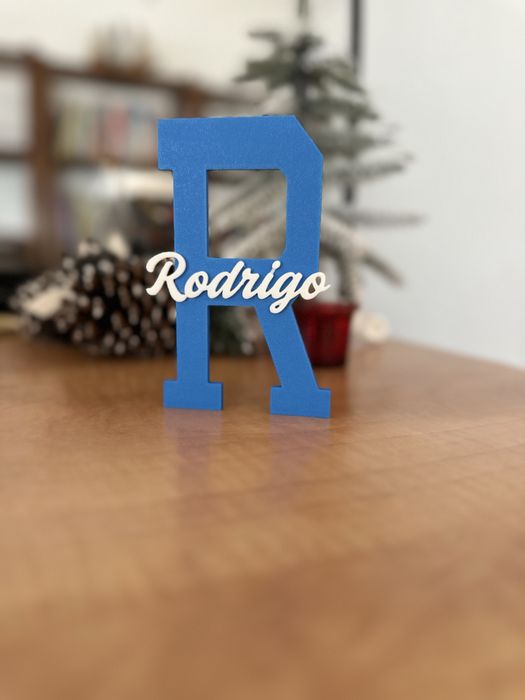 Decoração Letra + Nome 3D