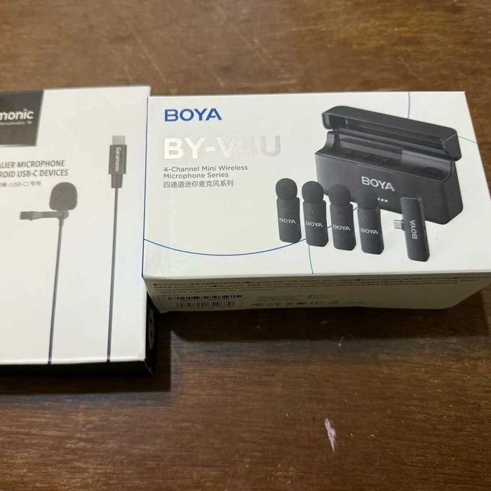 BOYA Набор микрофон петличка 2 в 1 для iPhone и Android (мікрофон)