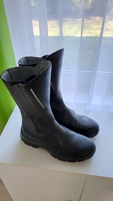 NOWY Komplet motocyklowy skórzany TARBOR, buty, rękawice, XL/XXL