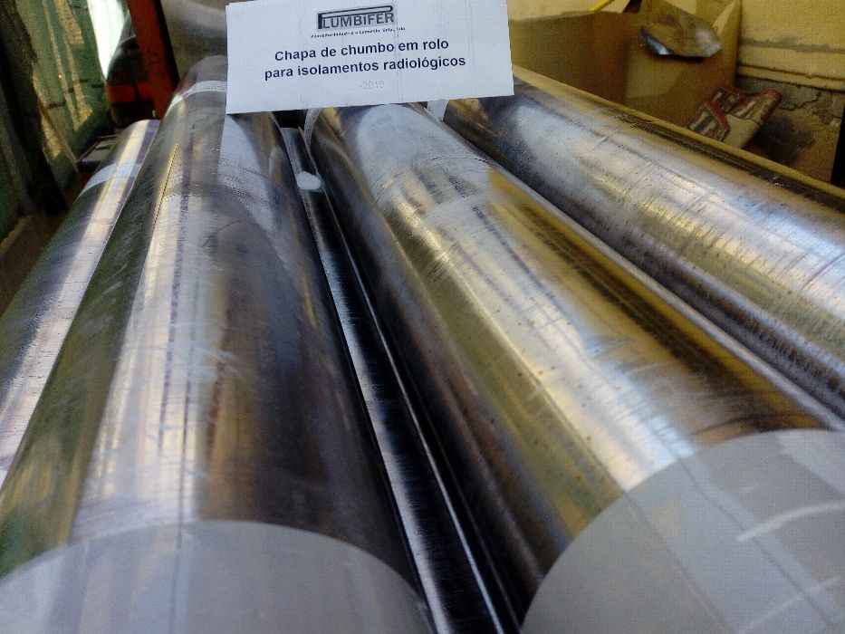 Vidros Plumbiferos, Rolo de chumbo laminado para isolamentos ionicos