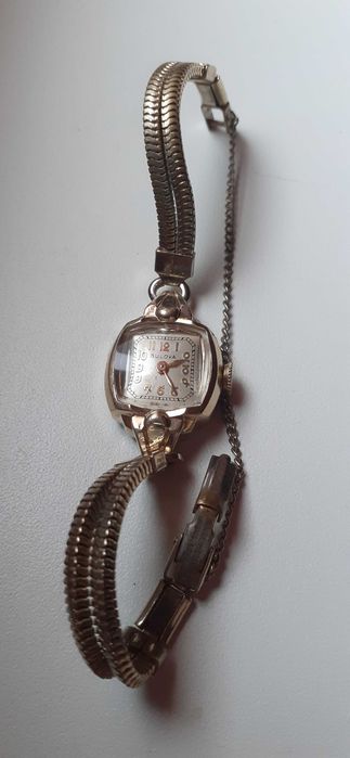 Zegarek z bransoletką BULOVA MO GOLD 10K R.G.P 17 Jewels.