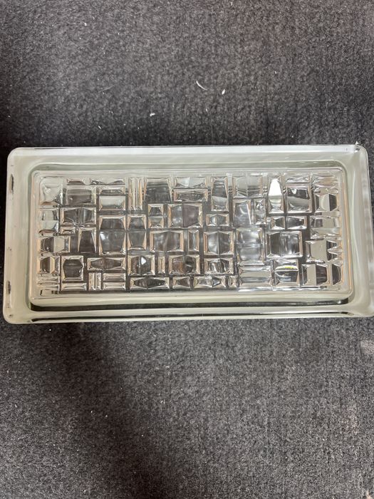 Meio bloco/tijolo de vidro decorativo 57 unidades