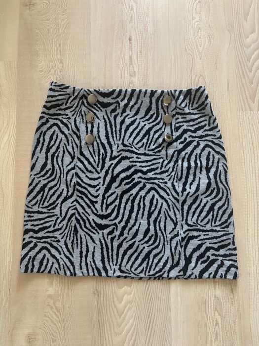 Spódnica mini zebra 12 L spódniczka