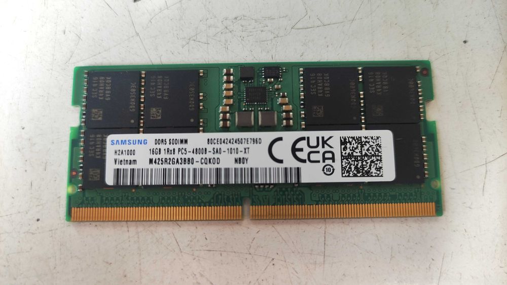 Pamięć DDR5 sodimm laptop Samsung lub Hynix 16GB PC5 4800B, gwarancja