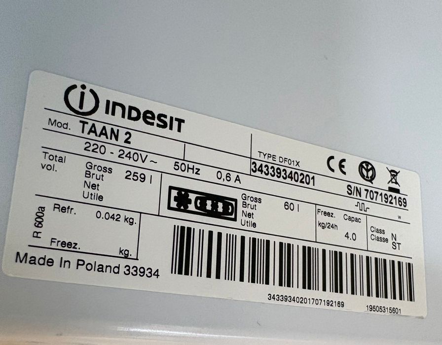 Frigorífico Indesit