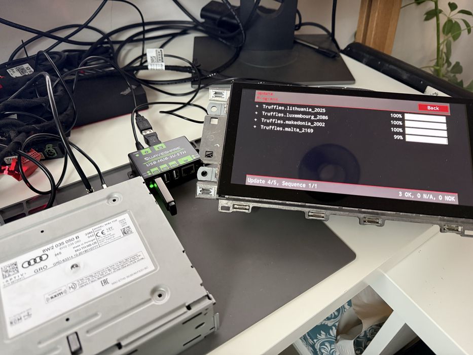 Konwersja USA EU Mapy Audi Volkswagen Porsche MIB2 MIB3 MH2p MHI3 MPR3