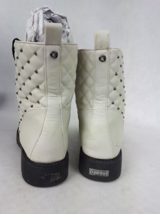 Buty trapery GUESS Ecru glany botki kozaki 41