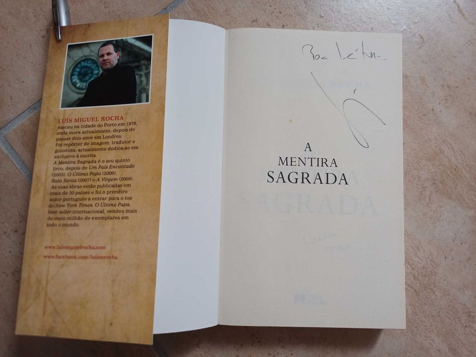 A Mentira Sagrada,Luís Miguel Rocha, Autografado