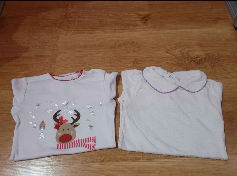 5 10 15 - body na długi rękaw dla dziewczynki roz 92. Cena za 4 szt.