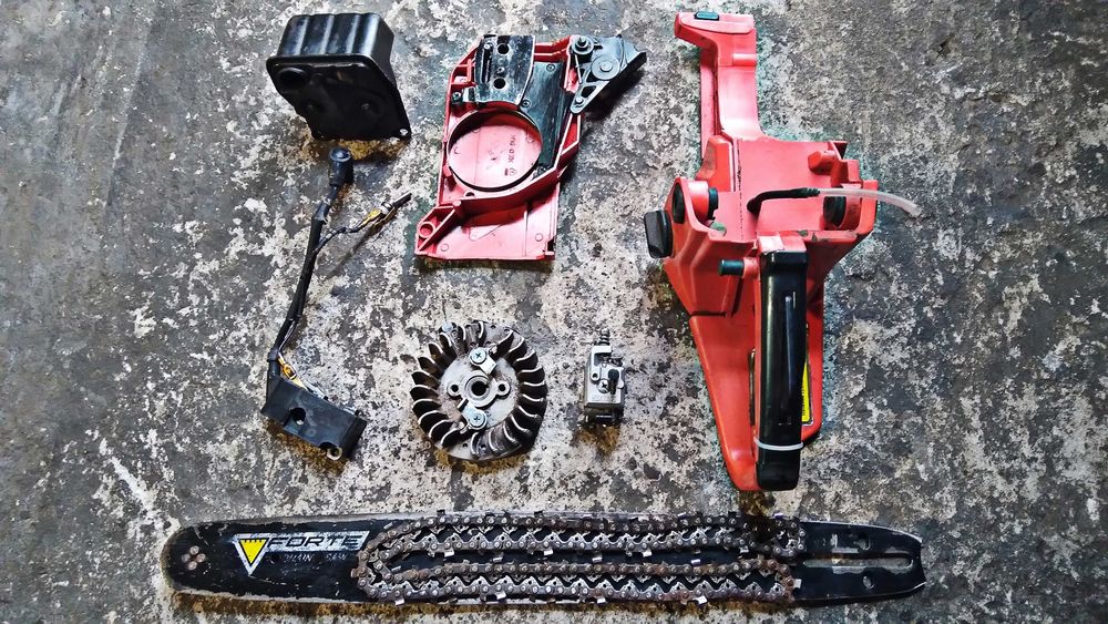 Ручка Газу, Шина\Цеп 18", Карбюратор, Запалення -  Бензопила 4500\5200