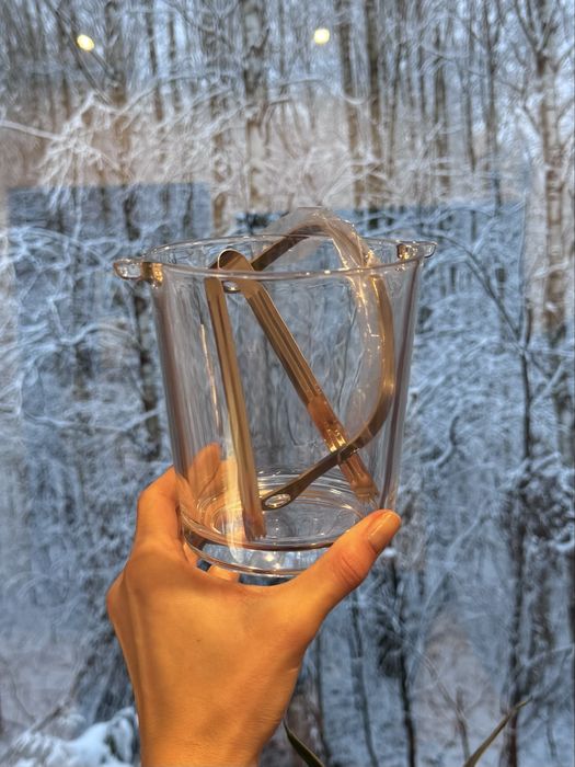 Wiaderko, pojemnik szklany na lód