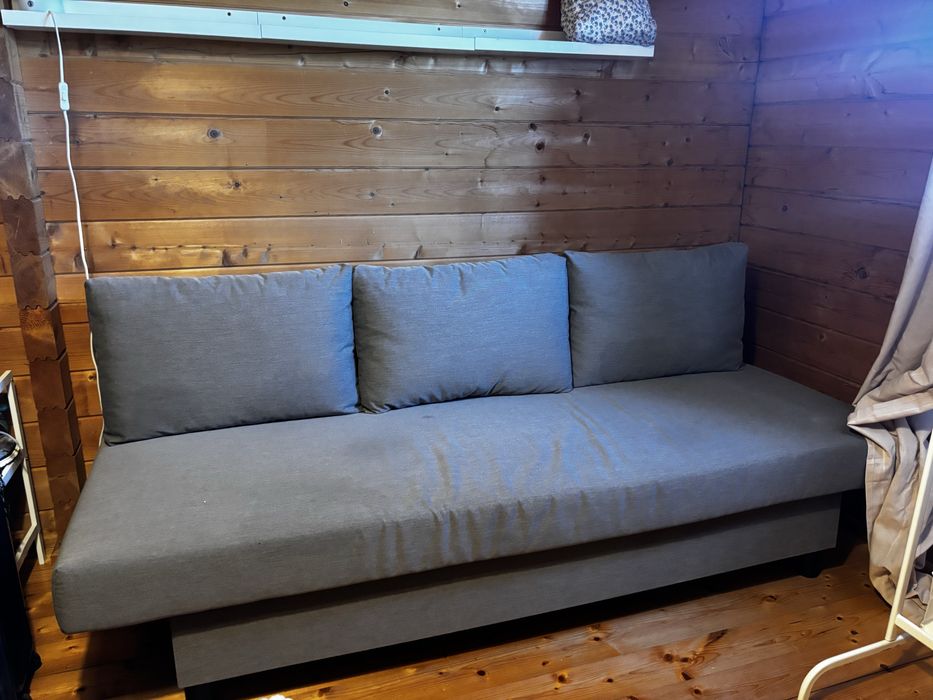 Sofá cama cizento