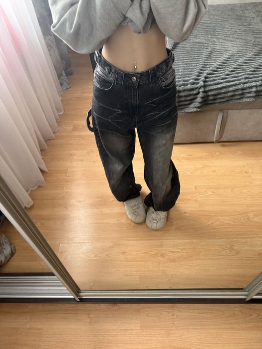 чорні джинси бершка