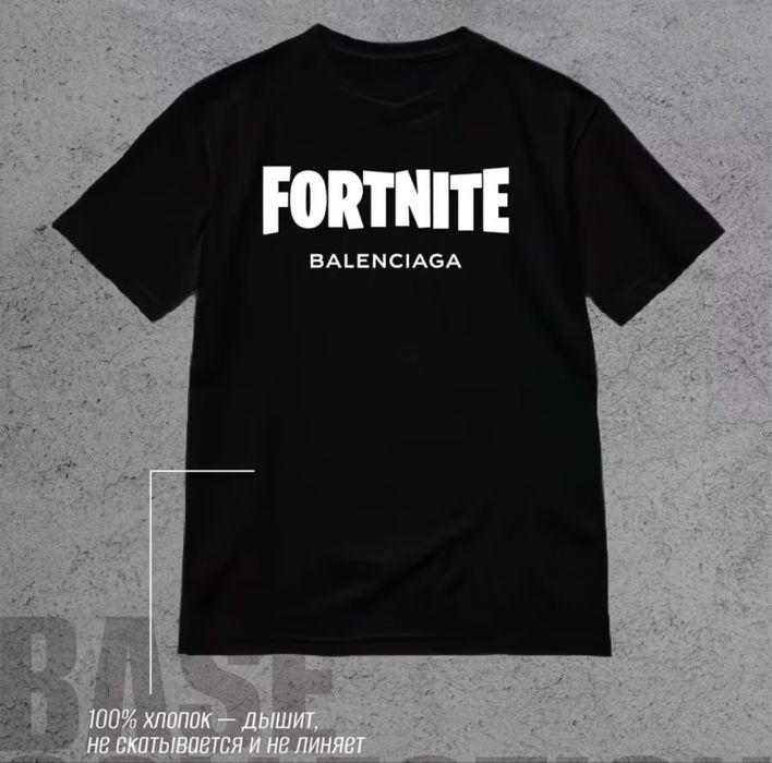 Футболка balenciaga fortnite