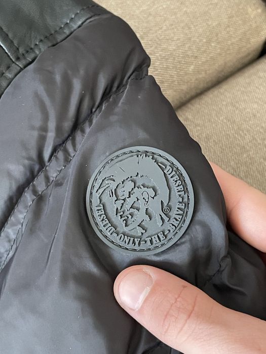 Шкіряна куртка Diesel Leather & Down Biker Jacket