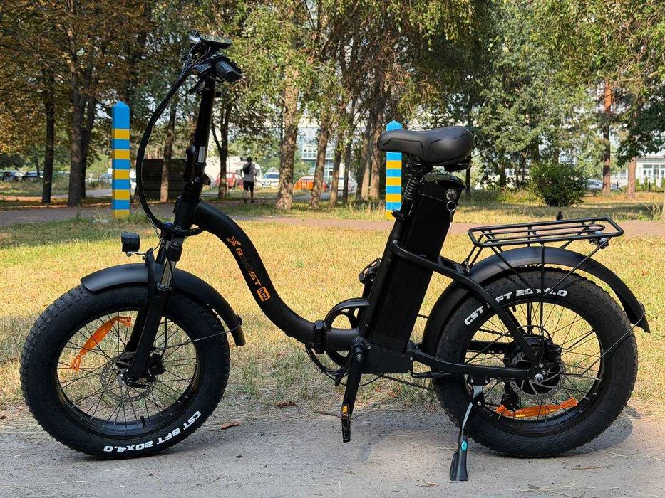 Електровелосипед X-BOOST FGO2 (18 ампер | 1200 Ват), Фетбайк на широких колесах+PAS