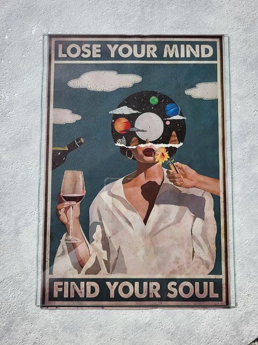 Plakat na płótnie winylowym find soul muzyka prezent
