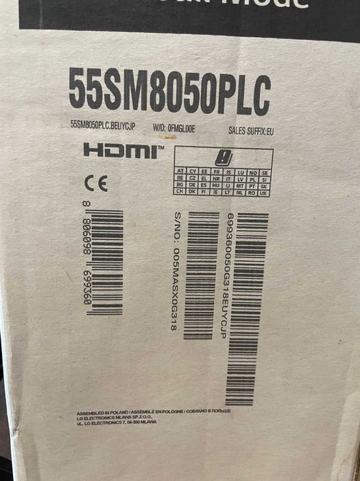 Telewizor LG 55SM8050PLC 55" LED 4K WebOS