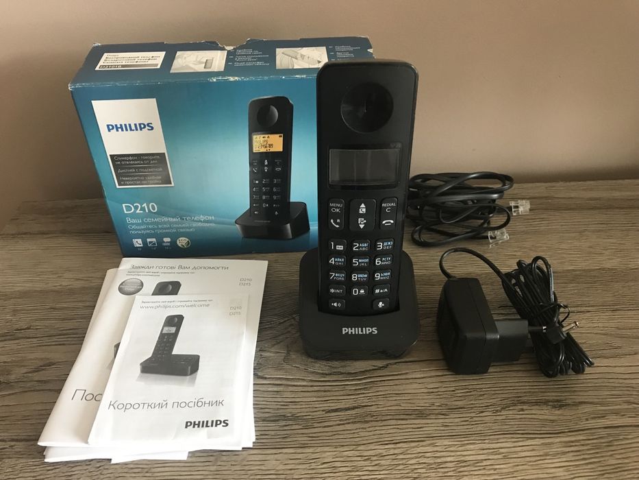 Телефон стаціонарний philips d210