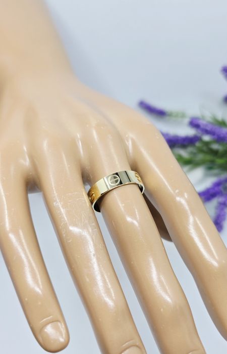 Złoty pierścionek- obrączka próba 585 14k