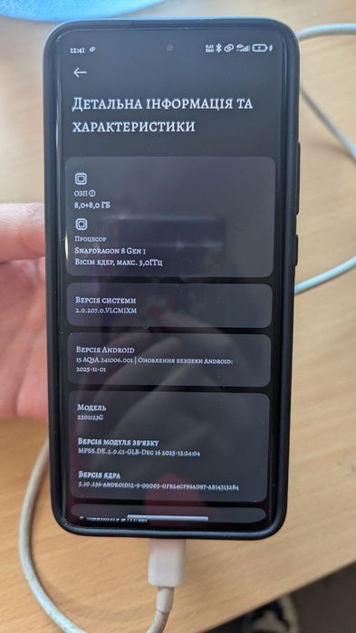 Xiaomi 12 5g 256 gb 8 оперативки та 8 додаткової