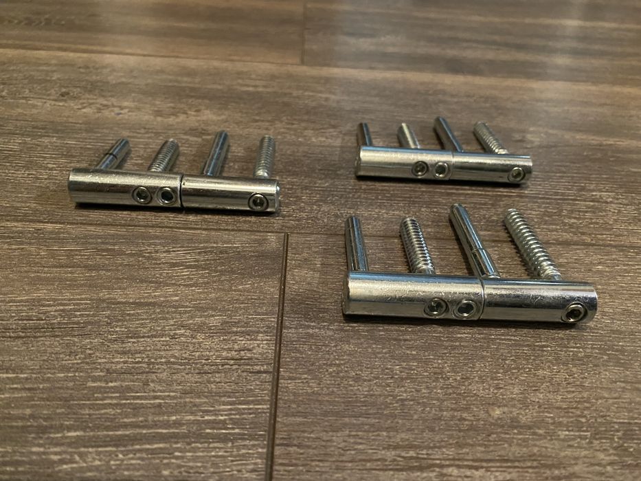 Zawias x3 Drzwiowy Regulowany OTLAV EXACTA FI 14 ocynk srebr