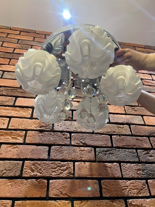 Plafon LED lampa żyrandol pilot