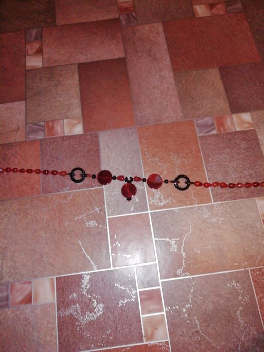 Намисто із натурального каміння бичачого и соколиного ока