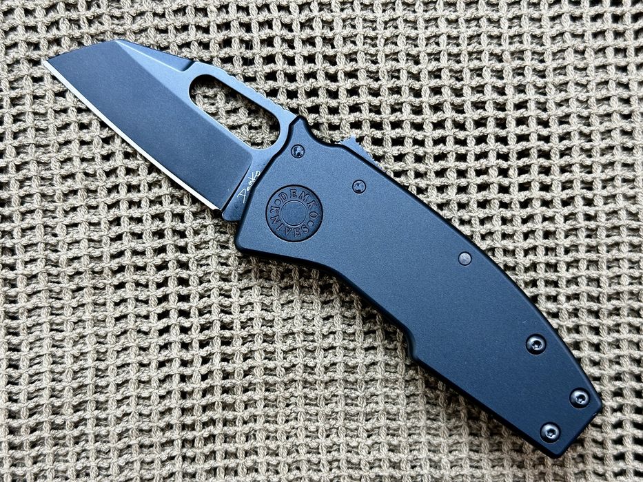 Ніж Demko Nano Shark Stealth Aluminium сталь 20CV