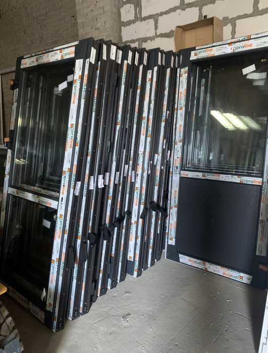 Drzwi PCV zewnętrzne do sklepu biura na taras,białe antracyt złoty dąb