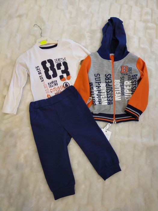 Dres 3 elementowy chłopięcy r.80