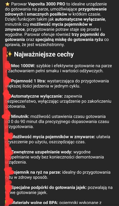 Sprzedam parowar mało używany
