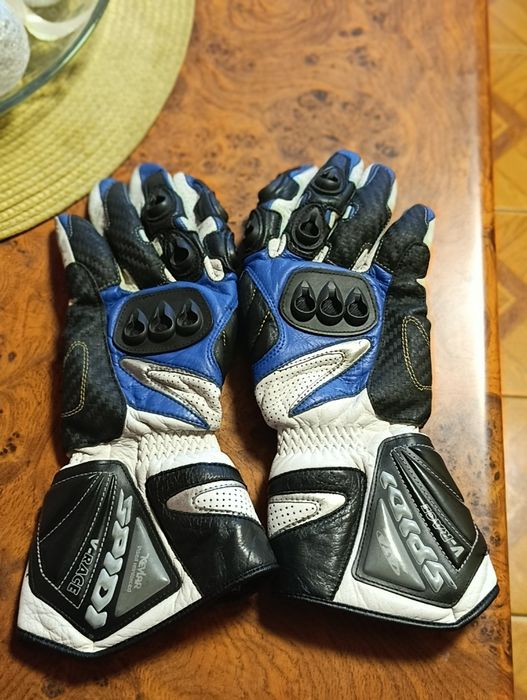 Мотоциклетные перчатки SPIDI V-RACE Black M из натуральной кожи