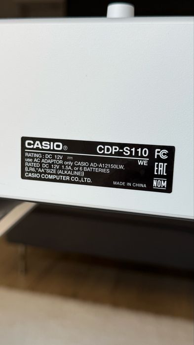 Pianino cyfrowe CASIO CDP-S110 białe