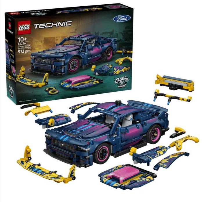 Klocki LEGO Technic 42236 Warsztat tuningowy: samochód Ford Mustang GT