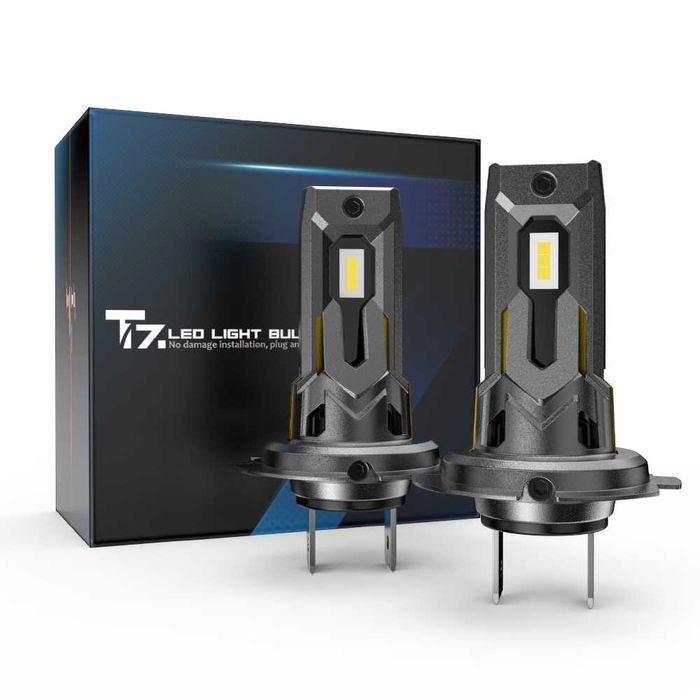 Żarówki H7 LED 12V 24V 1:1 CANBUS IP68 T7  CITY NIGHTLIFE 60W 6000K