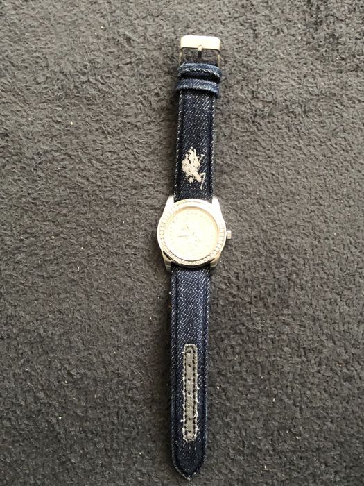 Zegarek damski U.S. Polo Assn. | Exclusive Edition | Jeansowy pasek
