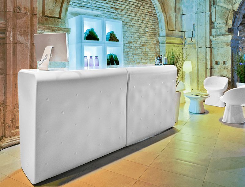 Balcão com iluminação led